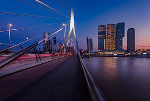 Erasmusbrücke und De Rotterdam von Ronne Vinkx