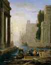 Claude Lorrain. Embarkation of St Paula by 1000 Schilderijen thumbnail