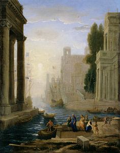 Claude Lorrain. Inscheping van St. Paula