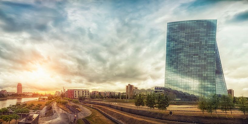 Frankfurt ECB Panorama van Frank Wächter