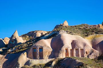 Habitations rupestres, Cappadoce, Turquie sur Lieuwe J. Zander