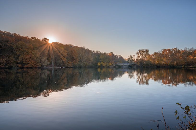 Herfst in de Cranenweyer tijdens de zonsopkomst van John van de Gazelle fotografie