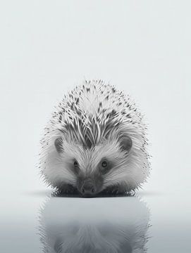 Gentle Curiosity - The Still Life of a Hedgehog by Eva Lee