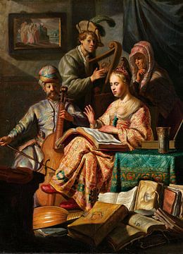 Musizierende Gesellschaft - Rembrandt van Rijn