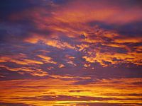 Himmel Orange Blau (Querformat)