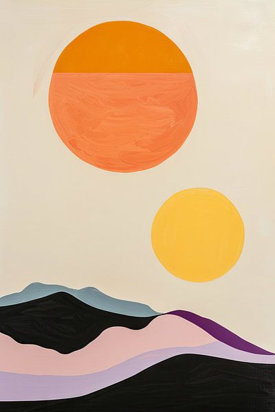 Abstract suns by Poster Art Shop