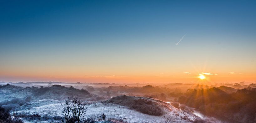 Landschaft im Winter von peter van der pol