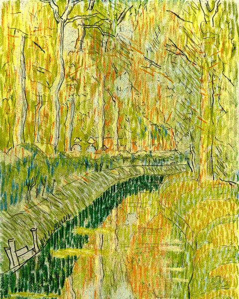 Forest in spring by Mad Dog Art