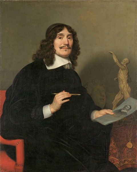 Porträt eines Künstlers, Gerard van Honthorst, 1655 von Marieke de Koning