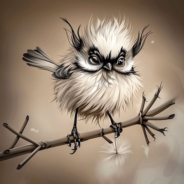 Funky Bird | Laughable Decoration by Karina Brouwer