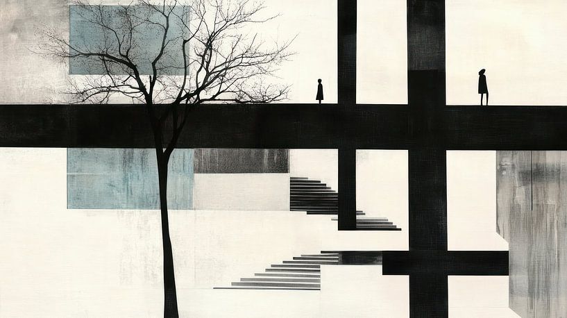 Abstrait grande ville, Rotterdam par Franka Poulain