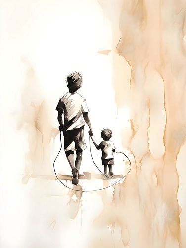 Broertjes hand in hand