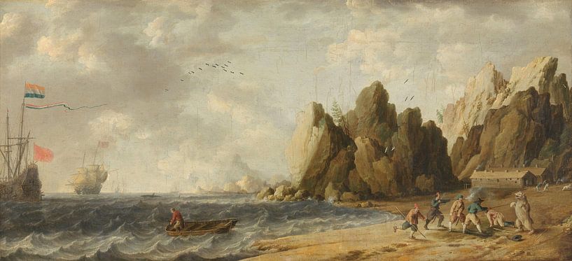 Imaginary Inlet in Southern Arctic Waters in Summer, Bonaventura Peeters by Masterful Masters