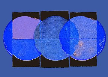 Skandinavischer Natur Minimalismus Blau Kobalt Ultramarin von Mad Dog Art