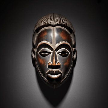Afrikanische Maske Nr. 6 von hakadesign