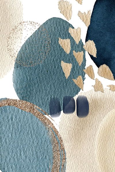 Blaue Schönheit-3 von Sally Ann Moss