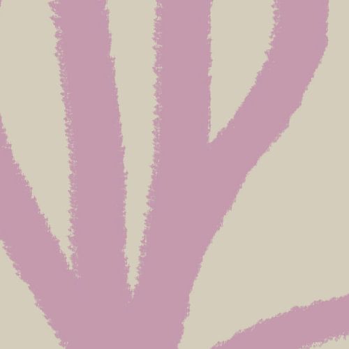 Moderne abstracte kunst. Lijnen in pastelkleuren. Lila op beige