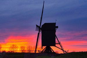 Heusden vesting avondrood