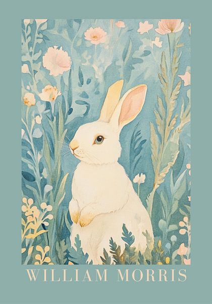William Morris &quot;Hare in the Field of Flowers&quot; by Niklas Maximilian