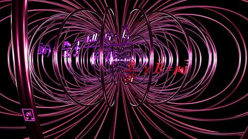 Dreaming of a Magnetic Field - pink/rote Variante von elkement