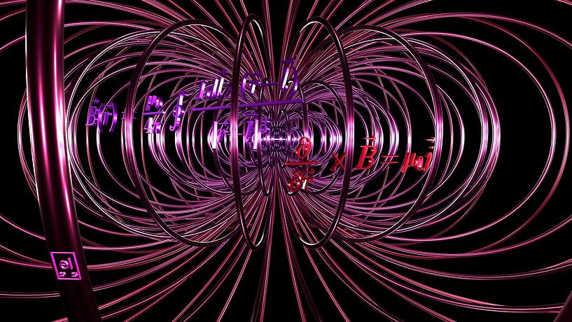 Dreaming of a Magnetic Field - pink/rote Variante von elkement