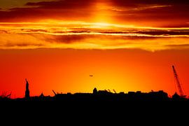 Sunset New York by Rick Nederstigt