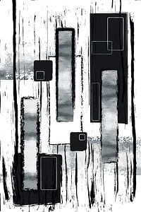 Abstrakte Malerei Nr. 50 | silber