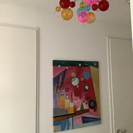 Klantfoto: Zwaar rood, Wassily Kandinsky, op canvas