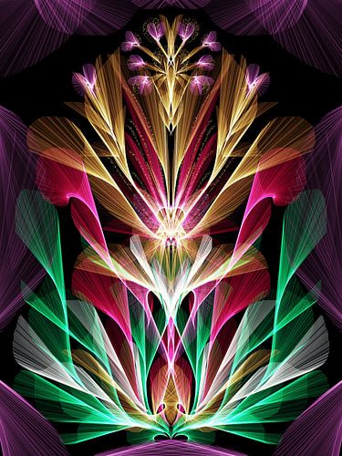 Mooie hart bloem positieve energie en joie de vivre