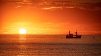Coucher de soleil sur la mer du Nord