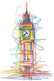 Big Ben abstrait