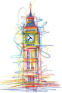 Big Ben abstrakt