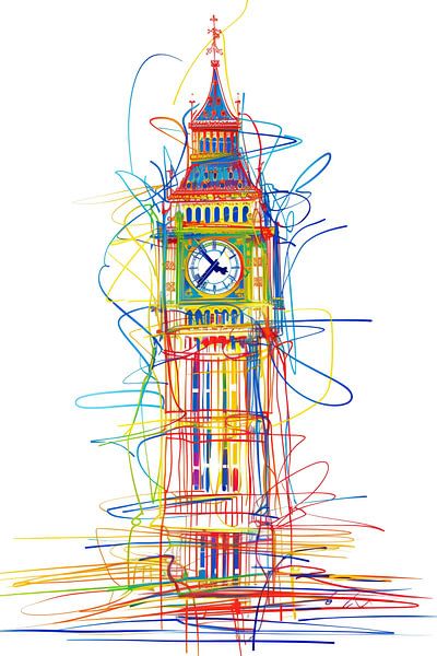 Big Ben abstract by ARTemberaubend