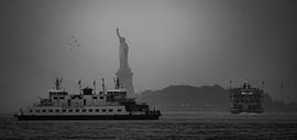 Freiheitsstatue New York im Nebel