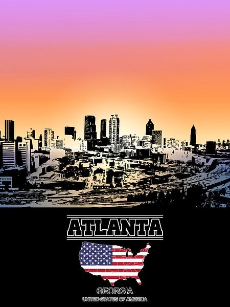 Atlanta von Printed Artings