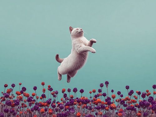 Bimmie Jumps Towards the Clouds