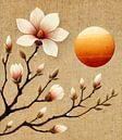 Magnolie in der frühen Sonne von Niek Traas Miniaturansicht