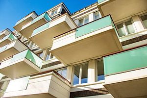 Balkone von Wohnungen im Palastviertel