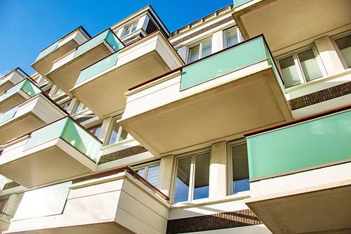 Balkone von Wohnungen im Palastviertel