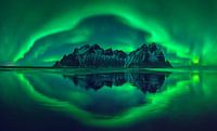 Vestrahorn aurora van Wojciech Kruczynski thumbnail