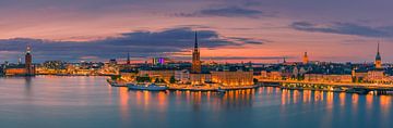 Panorama Sunset in Stockholm