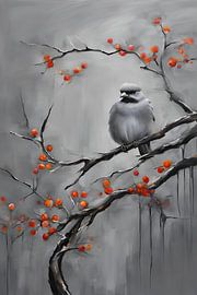 Die sitzende Farbe Vögel Malerei von ComfortQ