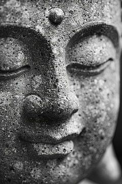 Zen Boeddha in zwart-wit van Poster Art Shop