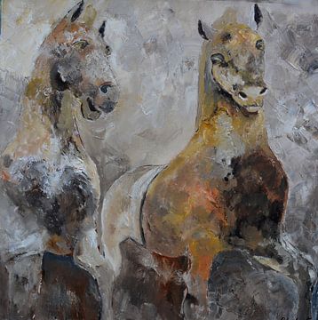 Two horses by pol ledent