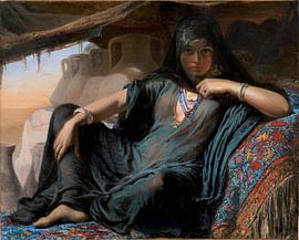 Female pot vendor in Giza - Elisabeth Jerichau-Baumann, 1876-78 by Atelier Liesjes