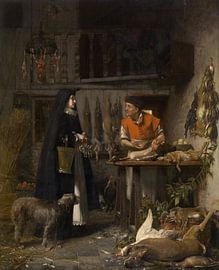 Market in the 17th century, Florent Willems, 1886 by Atelier Liesjes