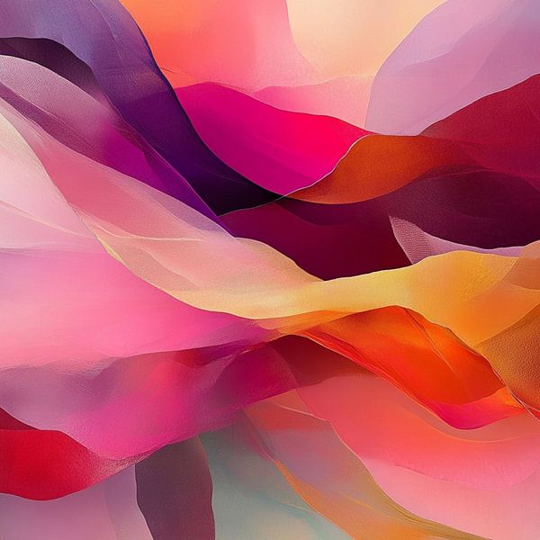 Colored waves van Ellen Novara-da Lima