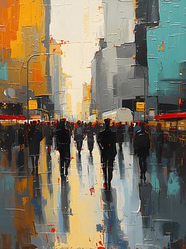 painting city by Giandra Safaraz