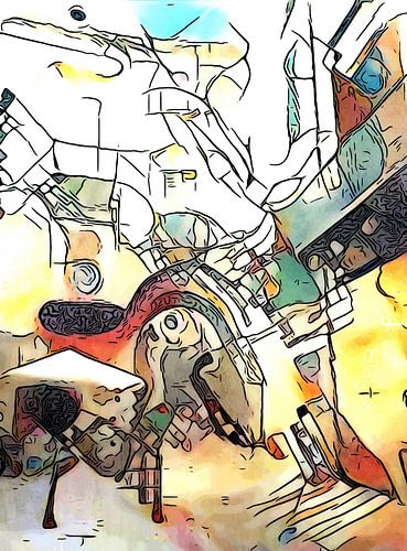 In de steegjes van de oude stad