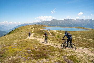 Mountain biking in Serfaus, Tyrol by Leo Schindzielorz